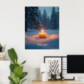 Minimal Winter Calm Poster – Neutral Wall Art (Thuiskantoor)