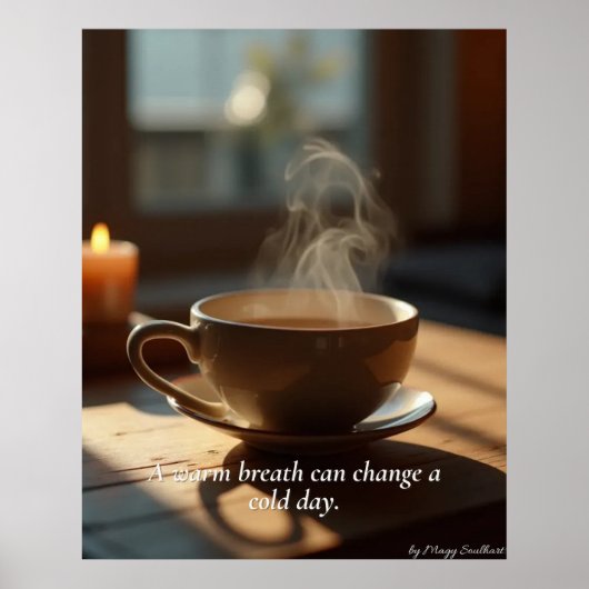 Minimal Winter Calm Poster – Neutral Wall Art (Voorkant)