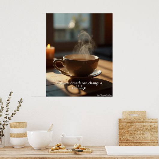 Minimal Winter Calm Poster – Neutral Wall Art (Keuken)