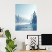 Minimal Winter Calm Poster – Neutral Wall Art (Thuiskantoor)