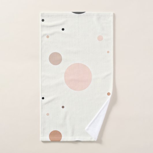 Minimal Winter Dot Pattern, Soft Cozy Neutrals Bad Handdoek (Handdoek)