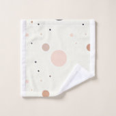 Minimal Winter Dot Pattern, Soft Cozy Neutrals Bad Handdoek (Wasdoekje)