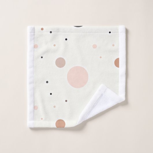 Minimal Winter Dot Pattern, Soft Cozy Neutrals Bad Handdoek (Wasdoekje)