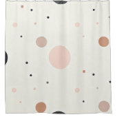 Minimal Winter Dot Pattern, Soft Cozy Neutrals Douchegordijn (Voorkant)
