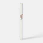 Minimal Winter Dot Pattern, Soft Cozy Neutrals iPhone Hoesje (Rechterkant)