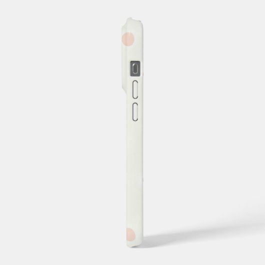 Minimal Winter Dot Pattern, Soft Cozy Neutrals iPhone Hoesje (Linkerkant)