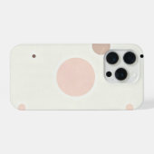 Minimal Winter Dot Pattern, Soft Cozy Neutrals iPhone Hoesje (Achterkant horizontaal)