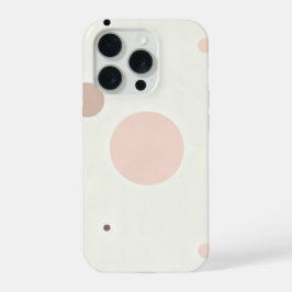 Minimal Winter Dot Pattern, Soft Cozy Neutrals iPhone 15 Pro Case