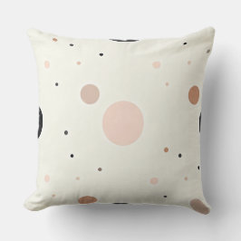 Minimal Winter Dot Pattern, Soft Cozy Neutrals Kussen