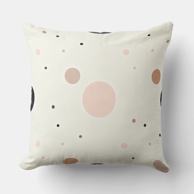 Minimal Winter Dot Pattern, Soft Cozy Neutrals Kussen (Voorkant)