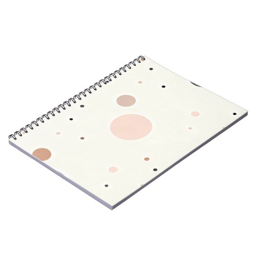 Minimal Winter Dot Pattern, Soft Cozy Neutrals Notitieboek (Linkerzijde)