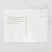 Minimal Winter Forest Path, New Year Feestdagenkaart (Achterkant)