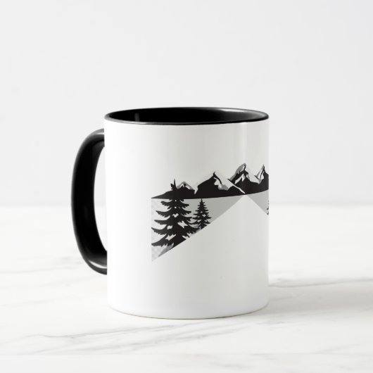 Minimal Winter Landscape Design Mok (Voorkant links)