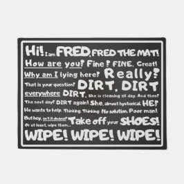 Minimal, Witty - Fred the Mat, Jouw humoristische  Deurmat