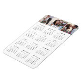 Minimale 14x6 Photo Yarly Calendar Magnet Magneet (Linkerzijde)