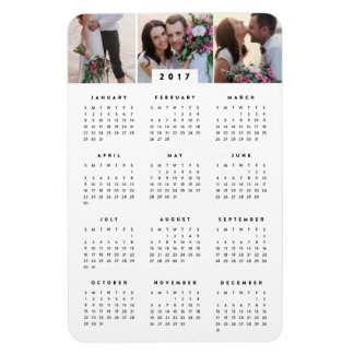 Minimale 14x6 Photo Yarly Calendar Magnet Magneet