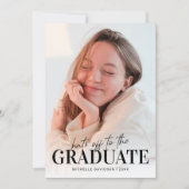 Minimale 2026 foto afstudeer aankondiging (Voorkant)