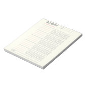 Minimale 30-dagen uitdaging Gewoonte Tracker Ontwe Notitieblok (Linkerzijde)