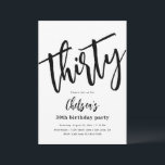Minimale 30e verjaardag Uitnodigingen | 30e<br><div class="desc">Minimale uitnodiging van 30e verjaardag. Klaar om door u gepersonaliseerd te worden!</div>