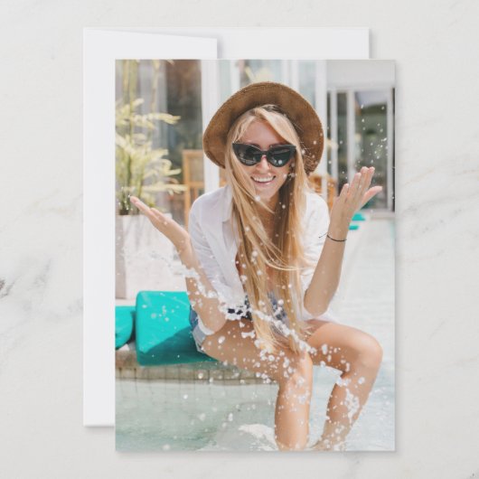 Minimale 30e verjaardag Uitnodigingen | 30e (Achterkant)