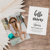 Minimale 30e verjaardag Uitnodigingen | 30e