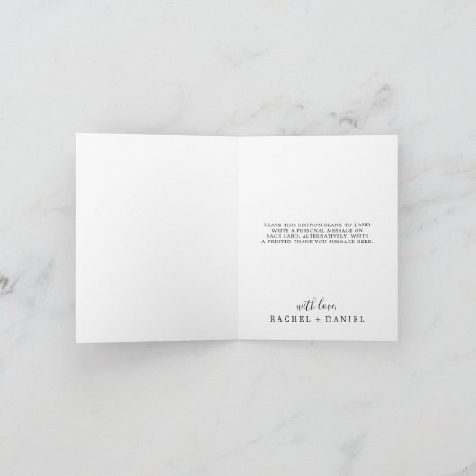 Minimale 3-fotocollage - Hartelijk dank - kaart (Binnen)