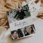 Minimale 3-fotocollage - Hartelijk dank - kaart