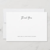 Minimale 5 het Witte Band van de Borstel van de Fo Bedankkaart (Achterkant)