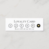 Minimale 6 Punch Elegant Customer Loyalty (Voorkant)