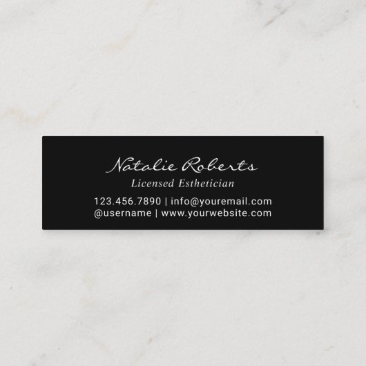 Minimale 6 Punch Plain Black Customer Loyalty (Achterkant)