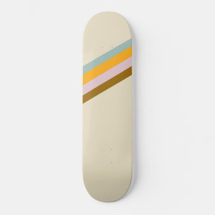 Minimale 70s Retro Stripes #1 #decor #art Persoonlijk Skateboard