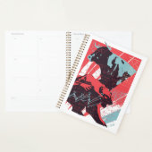 Minimale aandelenmarkt stier beer grafiek planner (Display)