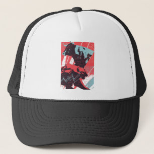 Minimale aandelenmarkt stier beer grafiek trucker pet