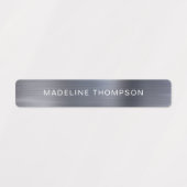 Minimale aanduiding voor metalen zilver uit gebors labels (Design 1)