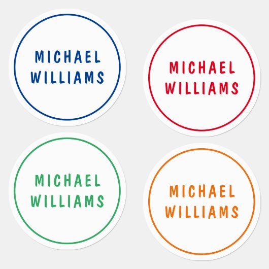 Minimale aangepaste, aangepaste naam van jochie in labels (Groep)