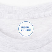 Minimale aangepaste, aangepaste naam van jochie in labels (Aangebracht)