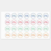 Minimale aangepaste, aangepaste naam van jochie in labels (Vel)