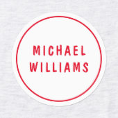 Minimale aangepaste, aangepaste naam van jochie in labels (Design 2)