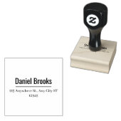 Minimale aangepaste adresstempel  Retouradresstemp Rubberstempel (Gestempeld)