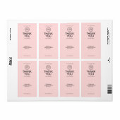 Minimale aangepaste bedank-scheepvaartlabel met lo etiket (Full Sheet)