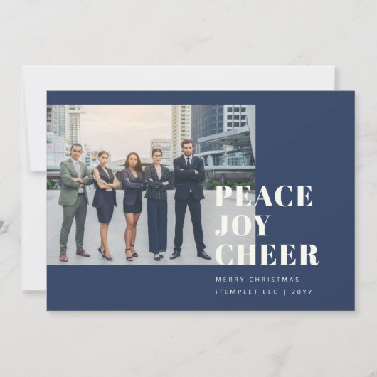 Minimale aangepaste bedrijfsonderneming Corporate Feestdagenkaart (Voorkant)