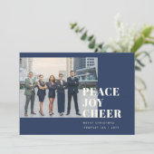 Minimale aangepaste bedrijfsonderneming Corporate Feestdagenkaart (Staand voorkant)