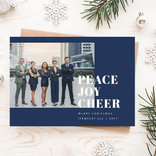 Minimale aangepaste bedrijfsonderneming Corporate Feestdagenkaart