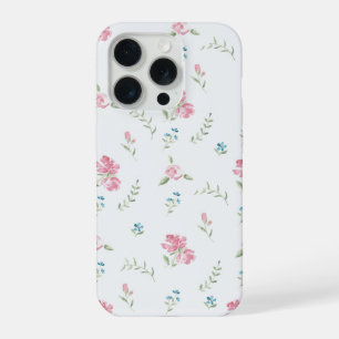 Minimale aangepaste bloem foto iPhone 15 pro case