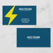 Minimale aangepaste elektrische verlichting visitekaartje (Voorkant / Achterkant)