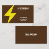 Minimale aangepaste elektrische verlichting visitekaartje (Voorkant / Achterkant)