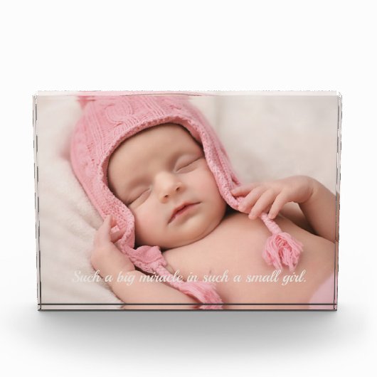 Minimale aangepaste foto- en citaattekstfotoblok fotoblokken (Voorkant)