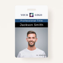 Minimale aangepaste foto- en naamplaatje voor werk