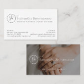 Minimale aangepaste foto's met ruitvormende fijne  visitekaartje (Voorkant / Achterkant)