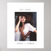 Minimale aangepaste fototekst poster (Voorkant)